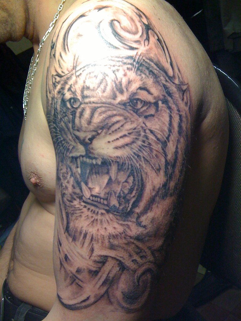 Фото и  значения татуировки Тигр. Z_2a612f53